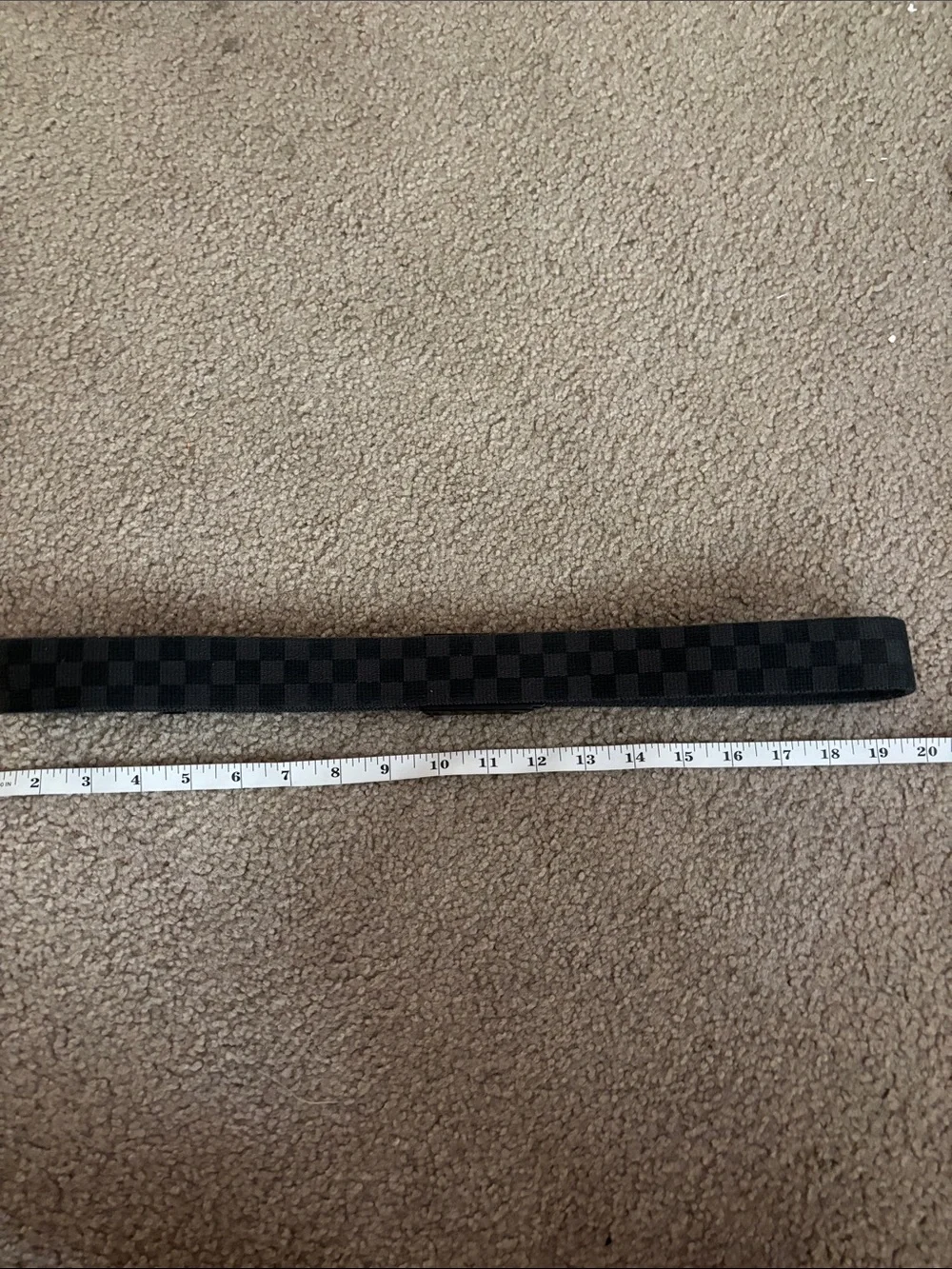 Vans Gray & Black Checker Belt